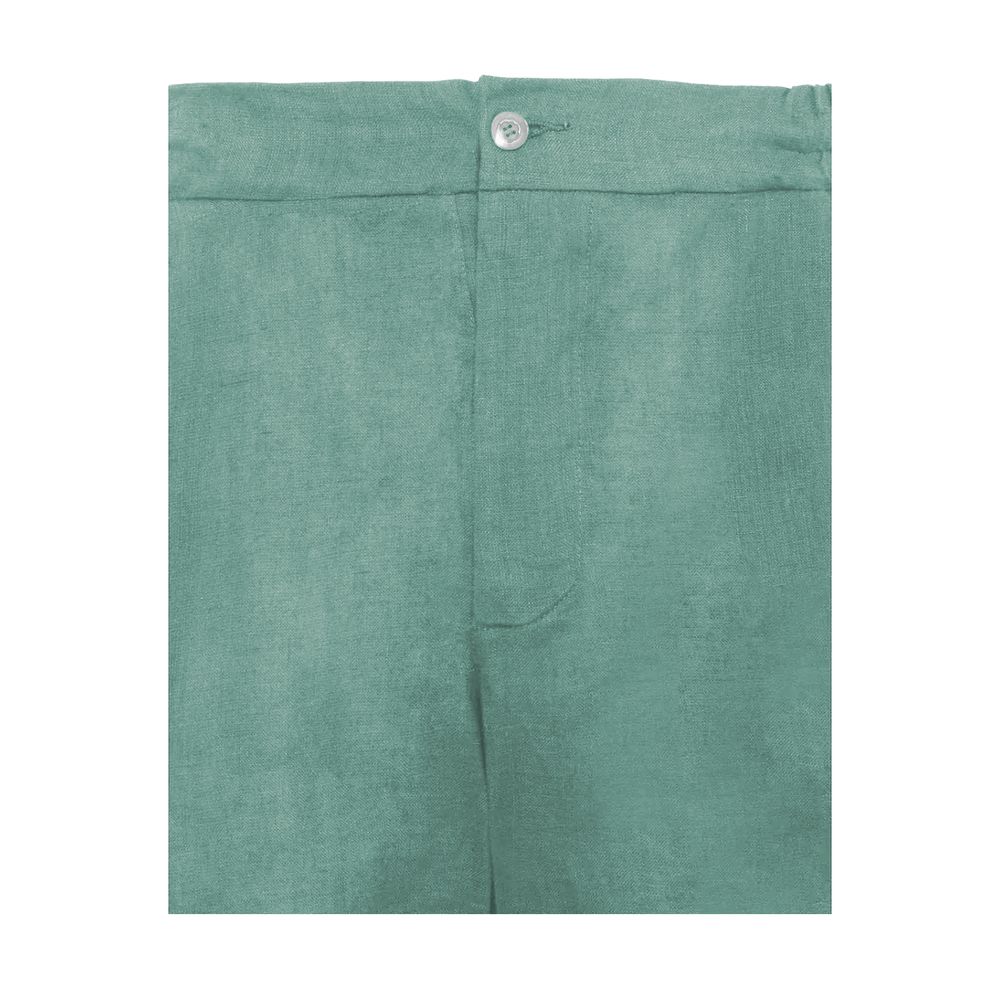 Green Linen Short