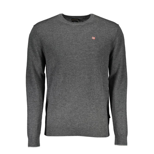 Gray Wool Men Sweater