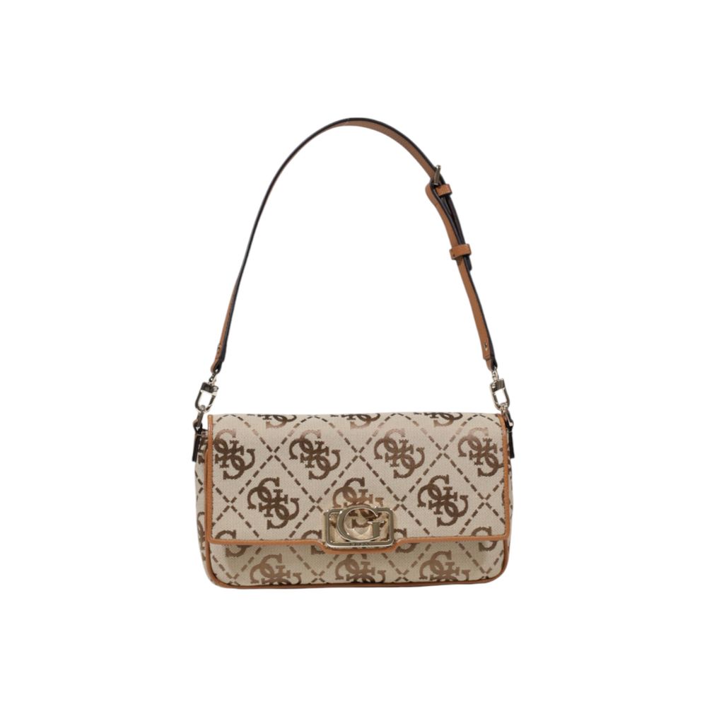 Beige Polyester Handbag