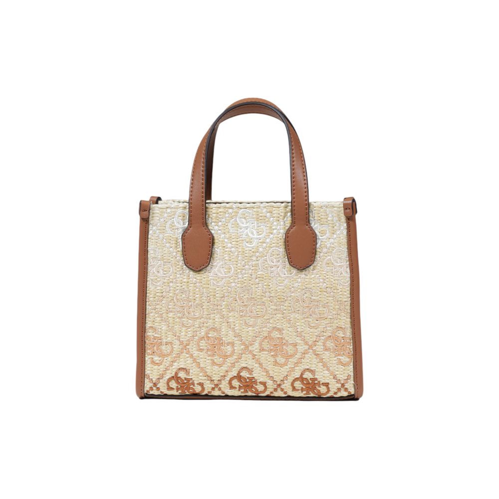 Beige Polypropylene Handbag