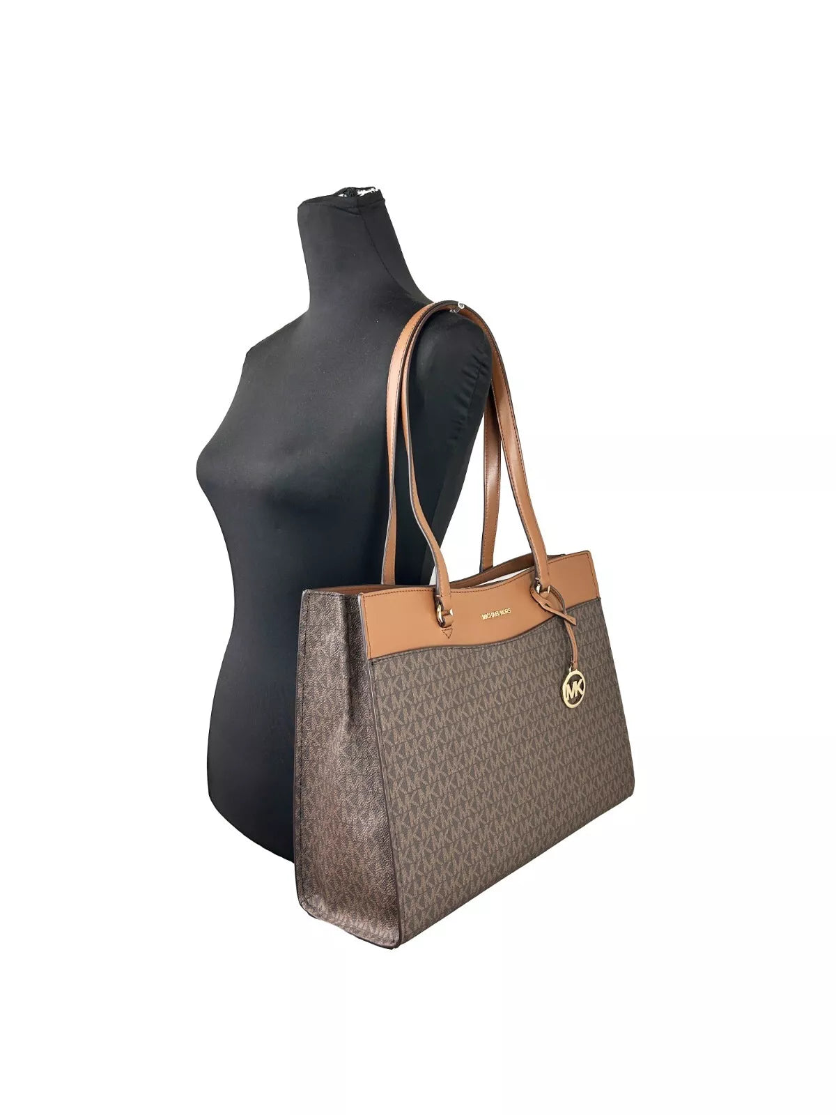 Jet Set Large Pocket Tote Bag Brown