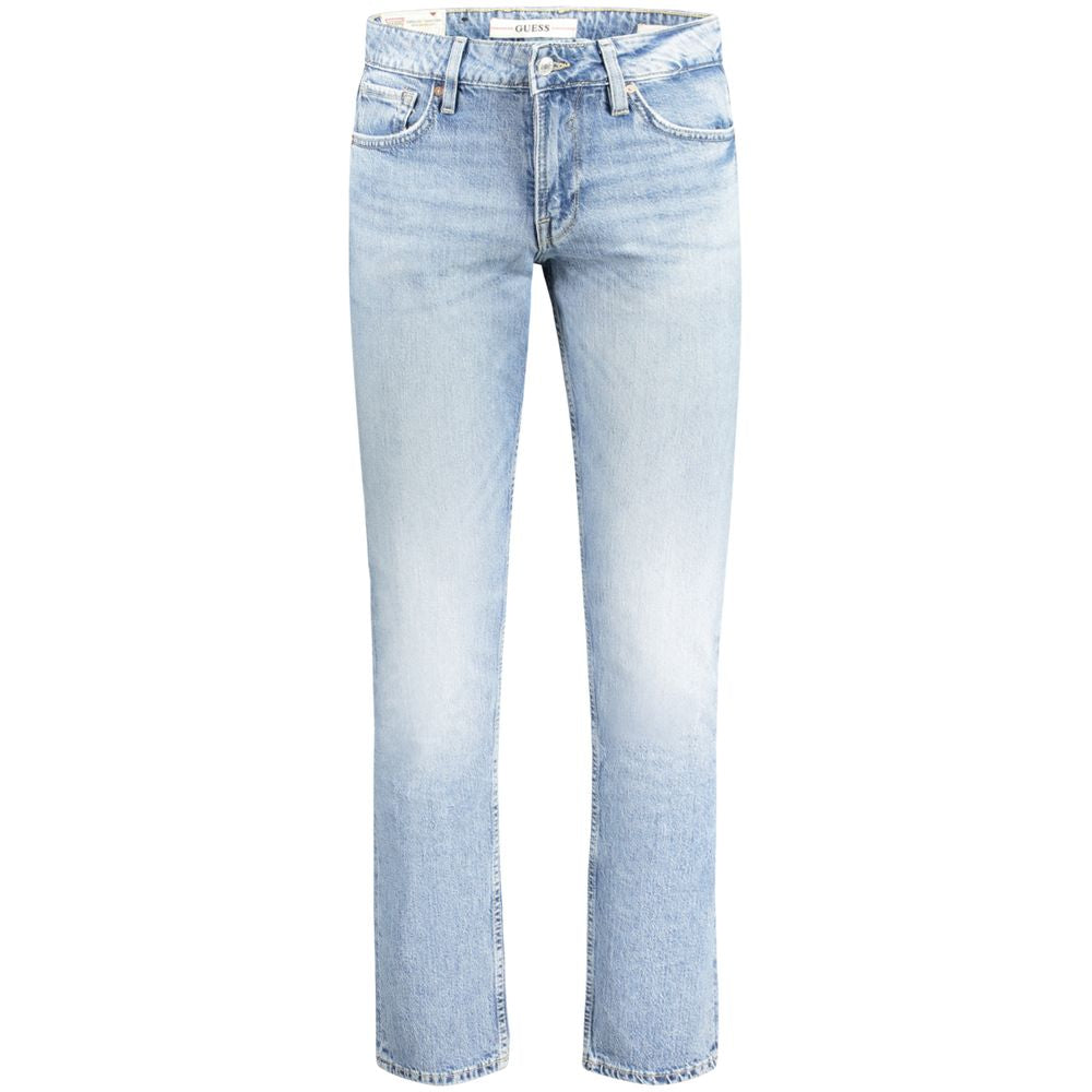 Light Blue Cotton Men Jeans