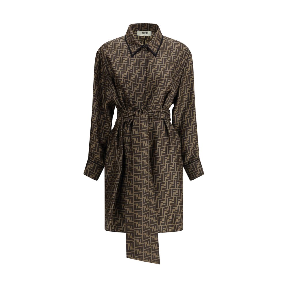 FF pattern shirt Dress