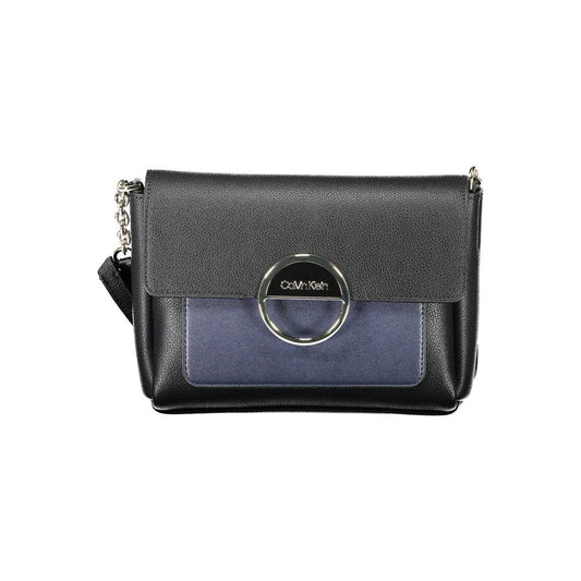 Black Polyethylene Women Handbag