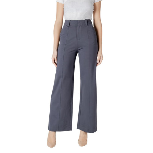 Gray Viscose Jeans & Pant