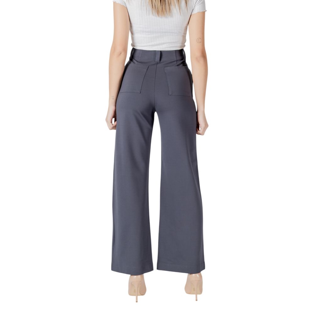 Gray Viscose Jeans & Pant