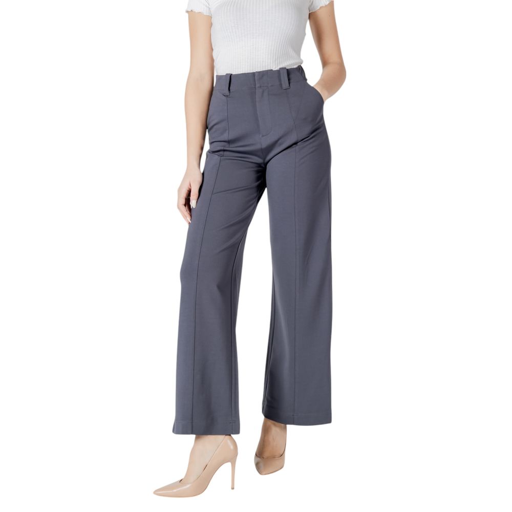 Gray Viscose Jeans & Pant