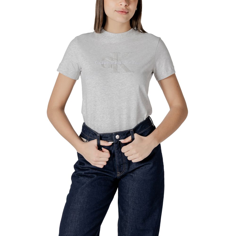 Gray Cotton Tops & T-Shirt