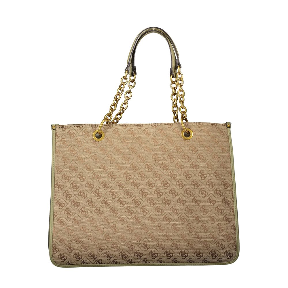 Green Polyester Women Handbag