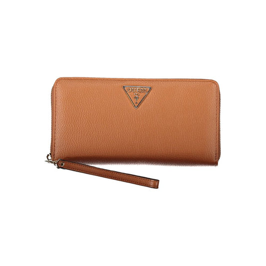 Brown Polyethylene Women Wallet