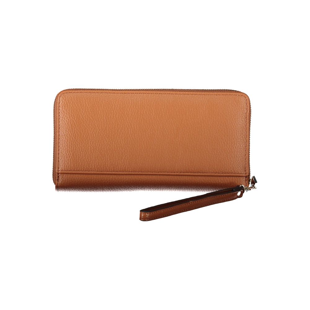 Brown Polyethylene Women Wallet