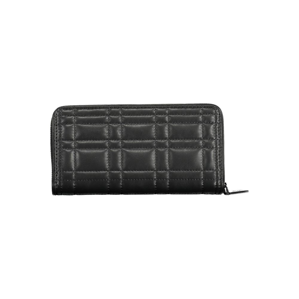 Black Polyester Women Wallet