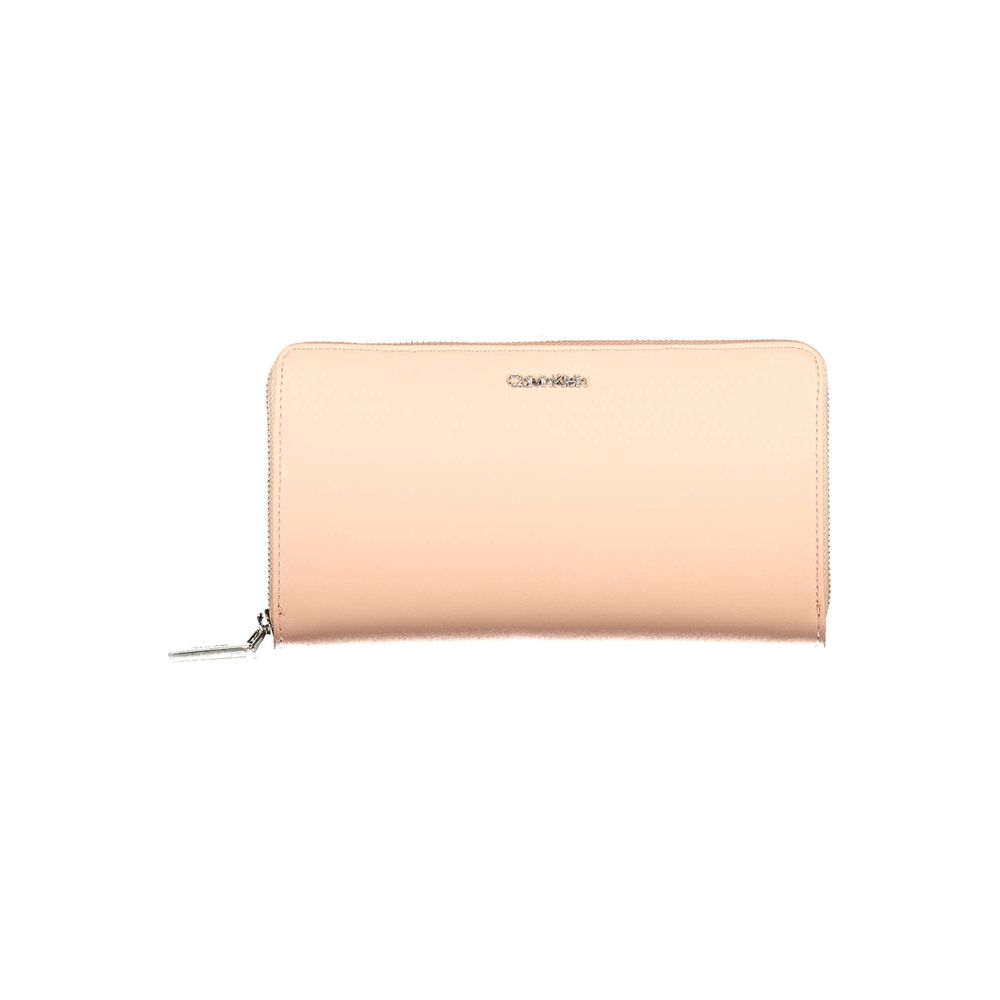 Pink Polyethylene Women Wallet