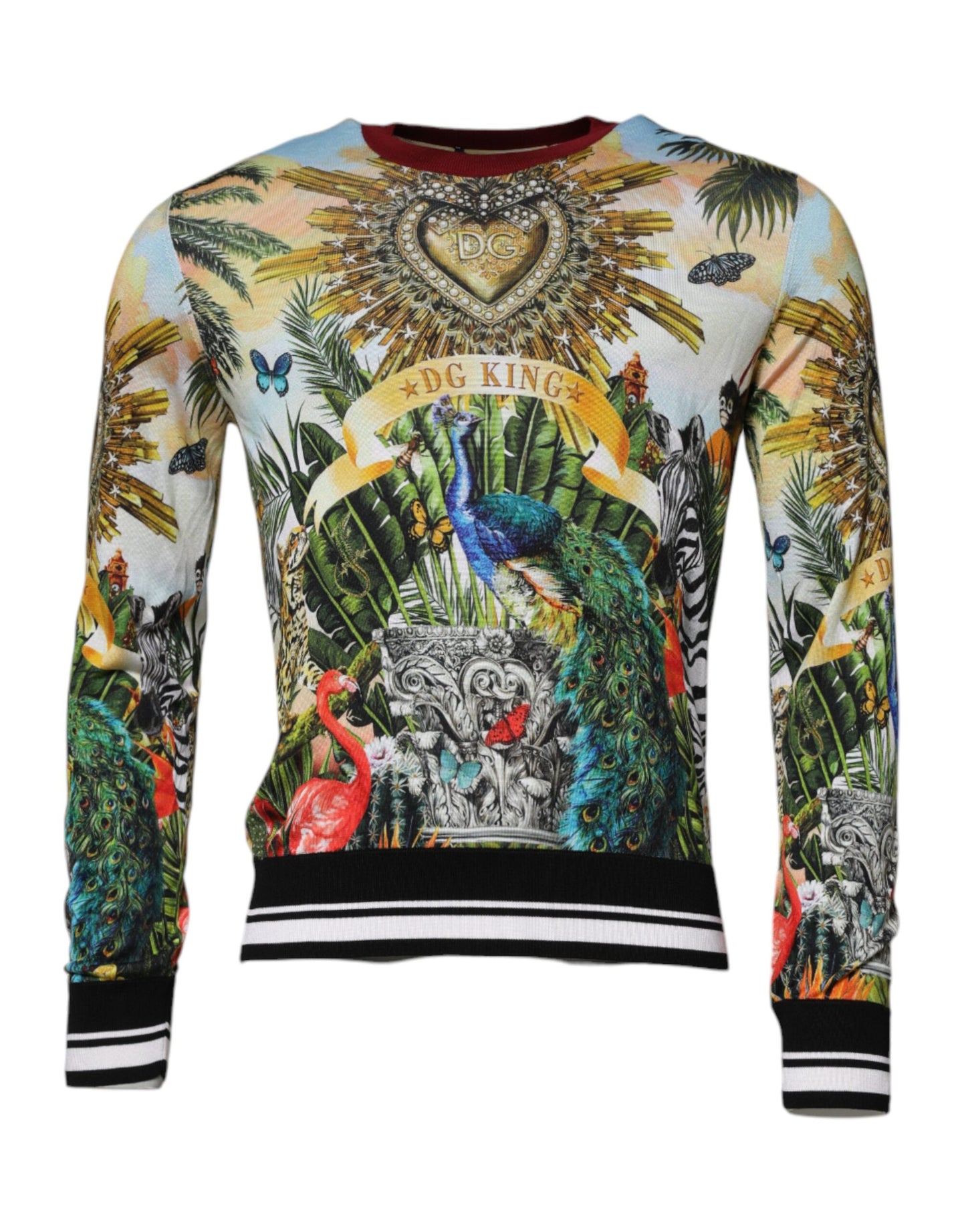 Multicolor Jungle DG King Pullover Sweater