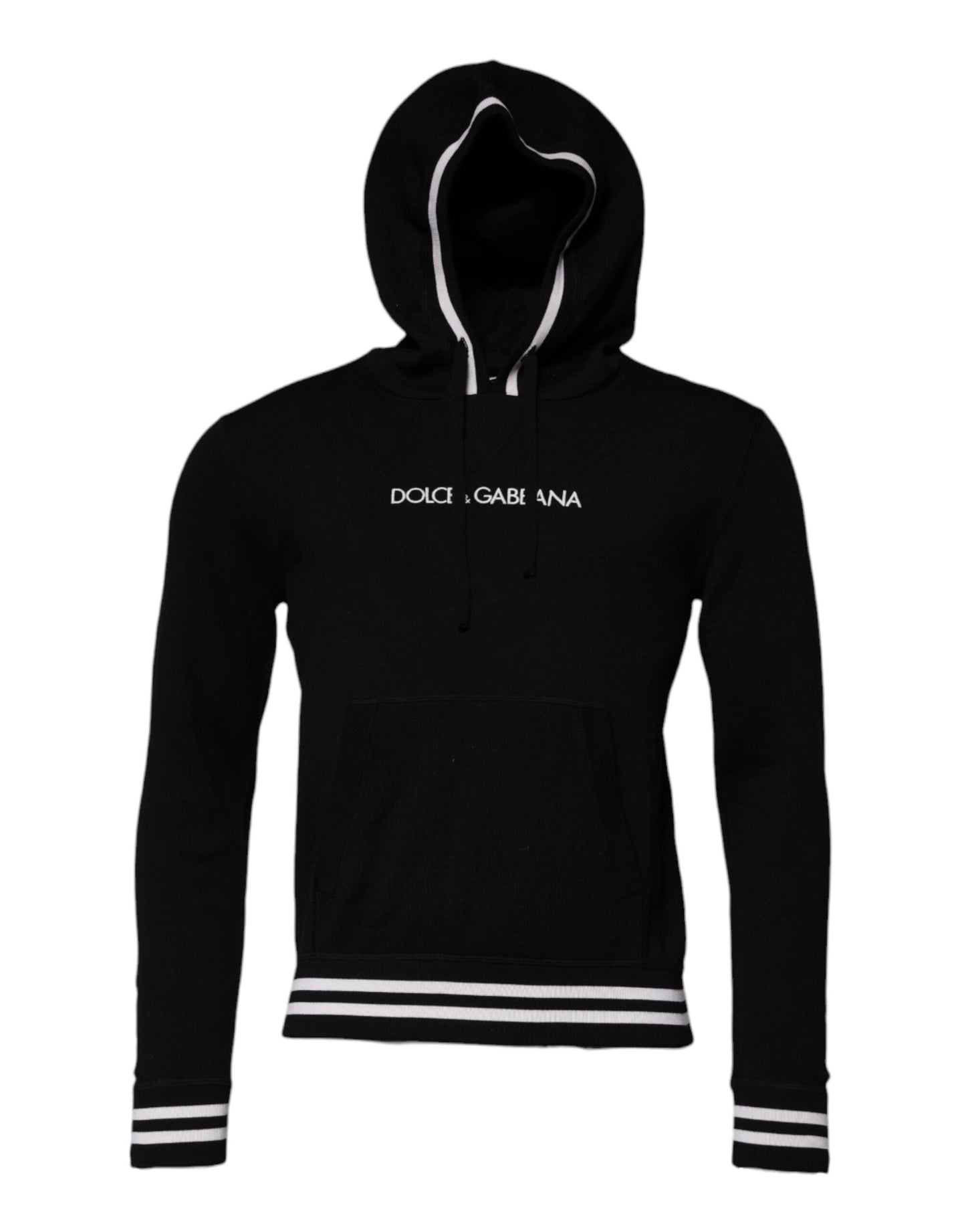 Black Wool Logo Hooded Sweatshirt Sweater