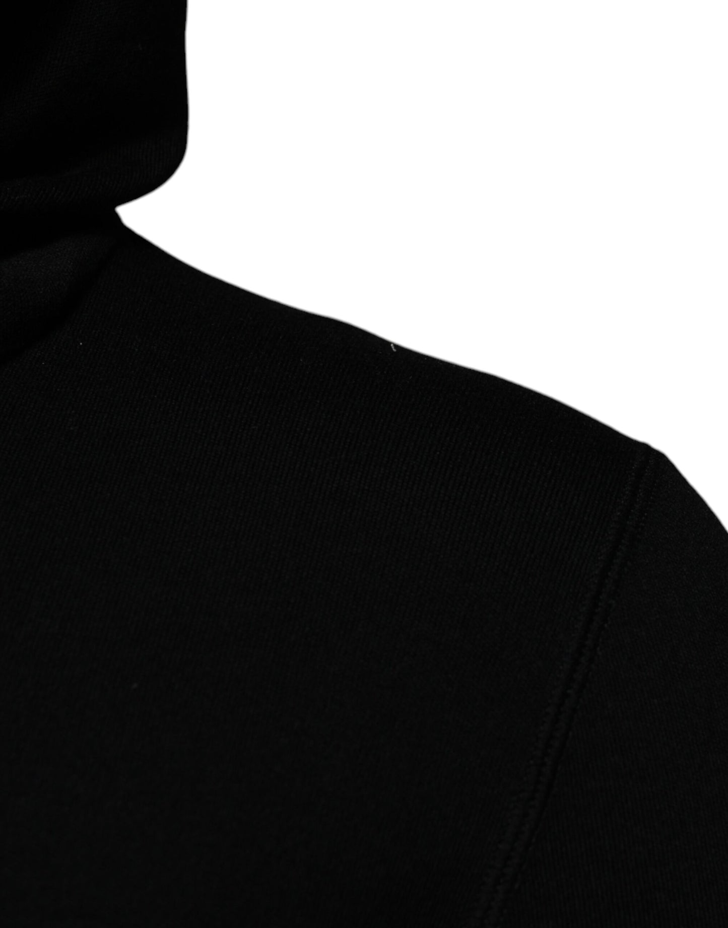 Black Wool Logo Hooded Sweatshirt Sweater