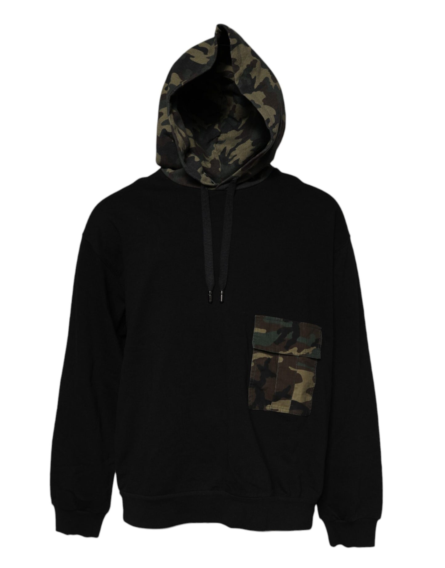 Black Camouflage Hooded Sweatshirt Sweater