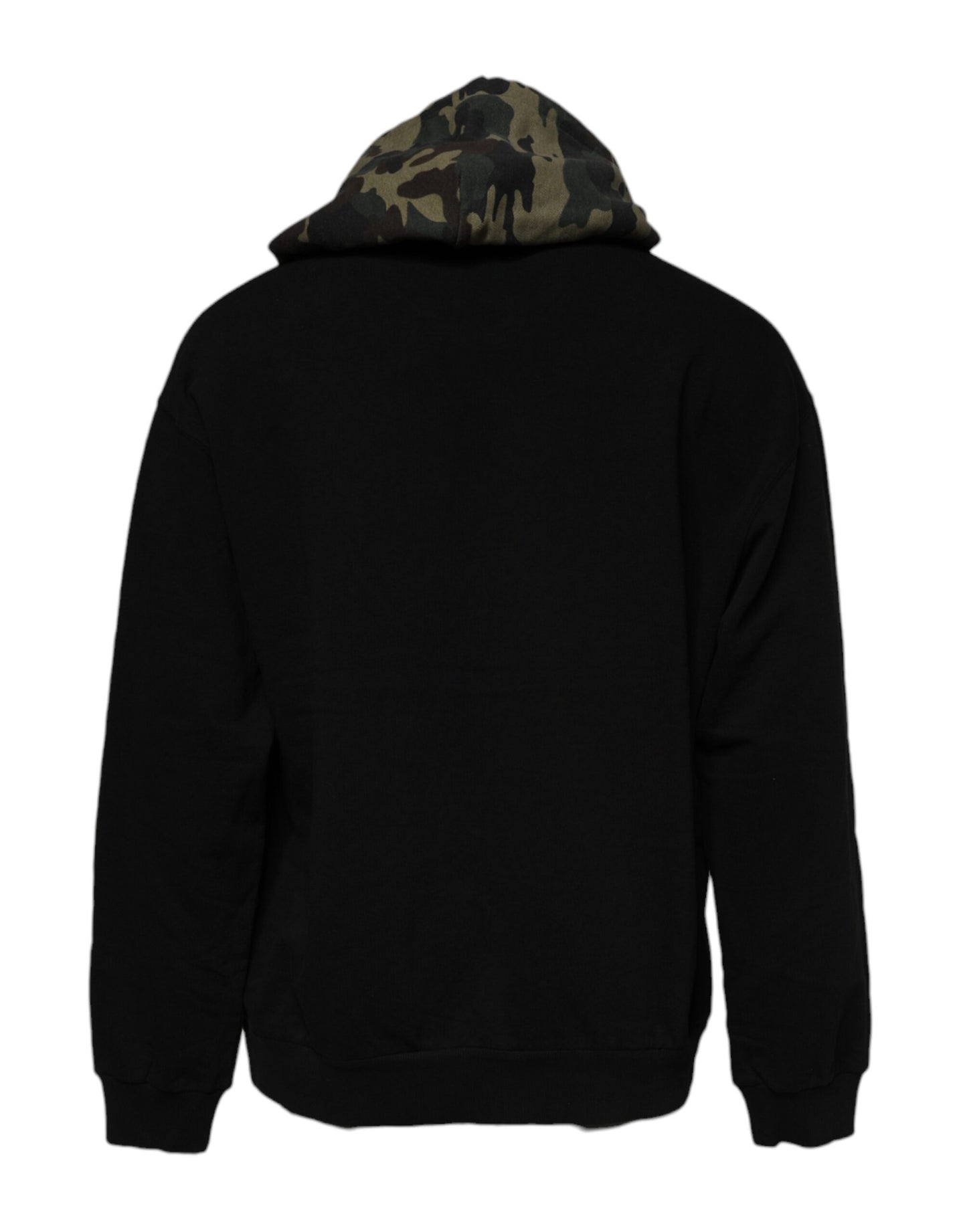 Black Camouflage Hooded Sweatshirt Sweater