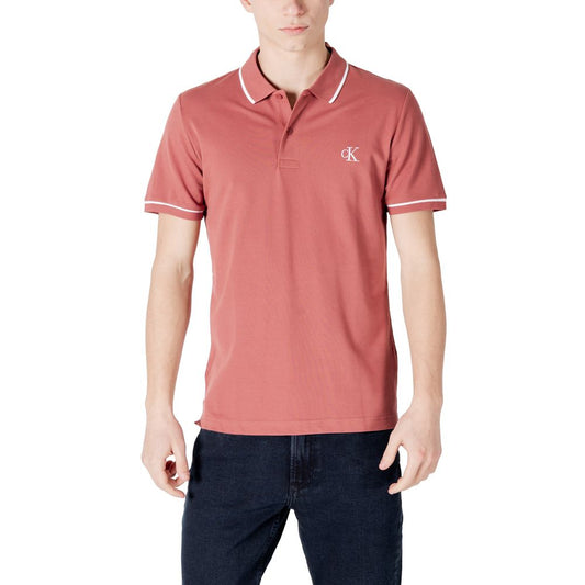 Red Cotton Polo Shirt