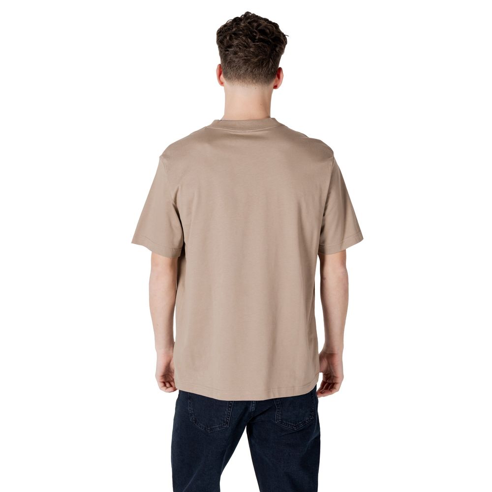 Beige Cotton Rigenerato T-Shirt