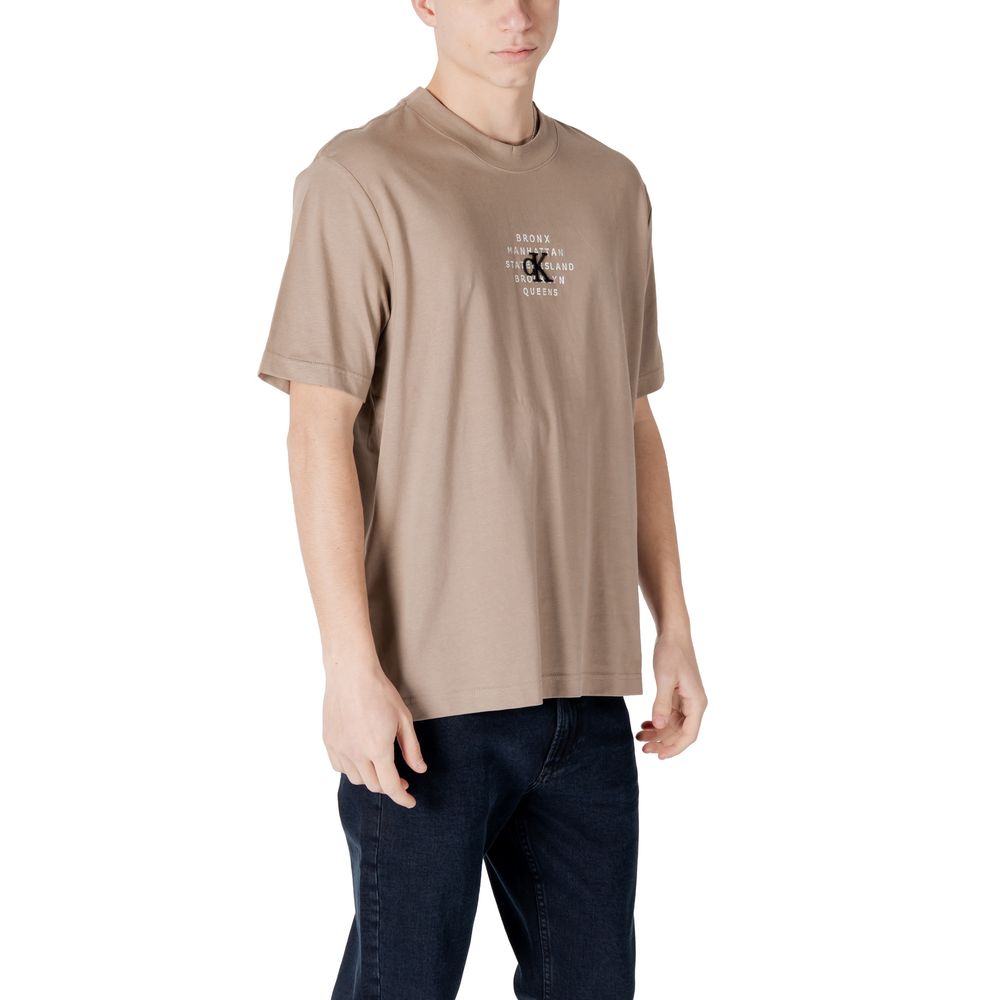 Beige Cotton Rigenerato T-Shirt