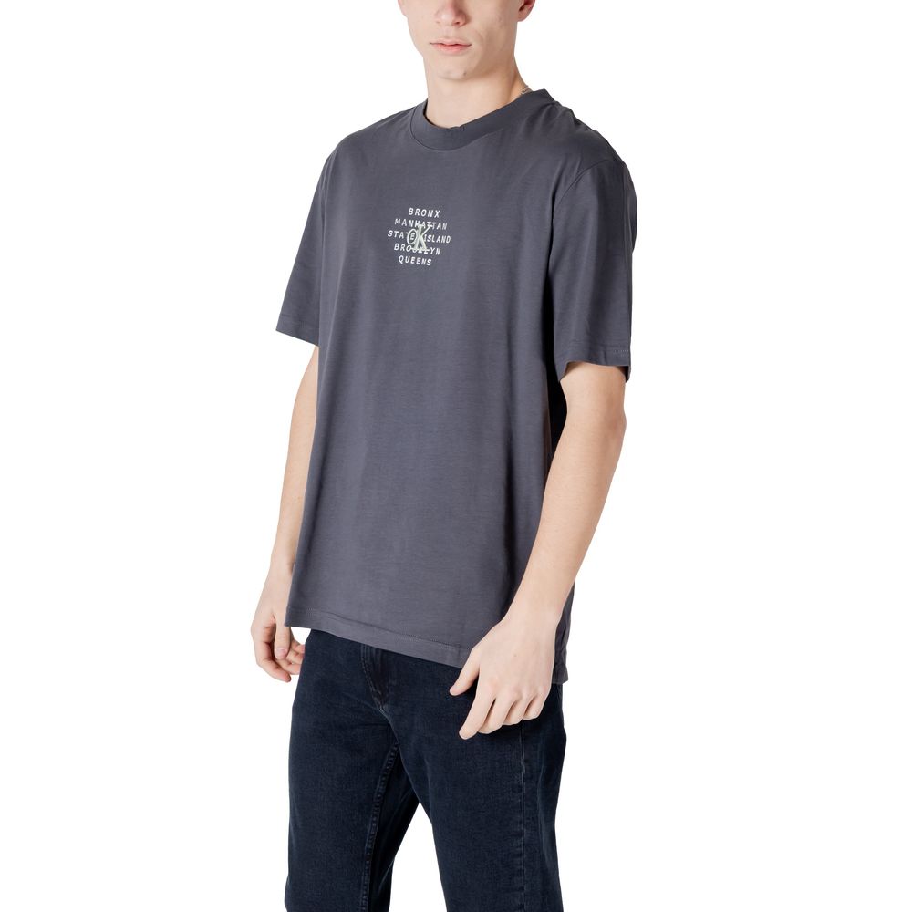 Gray Cotton Rigenerato T-Shirt