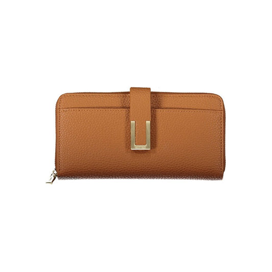 Brown Polyester Women Wallet