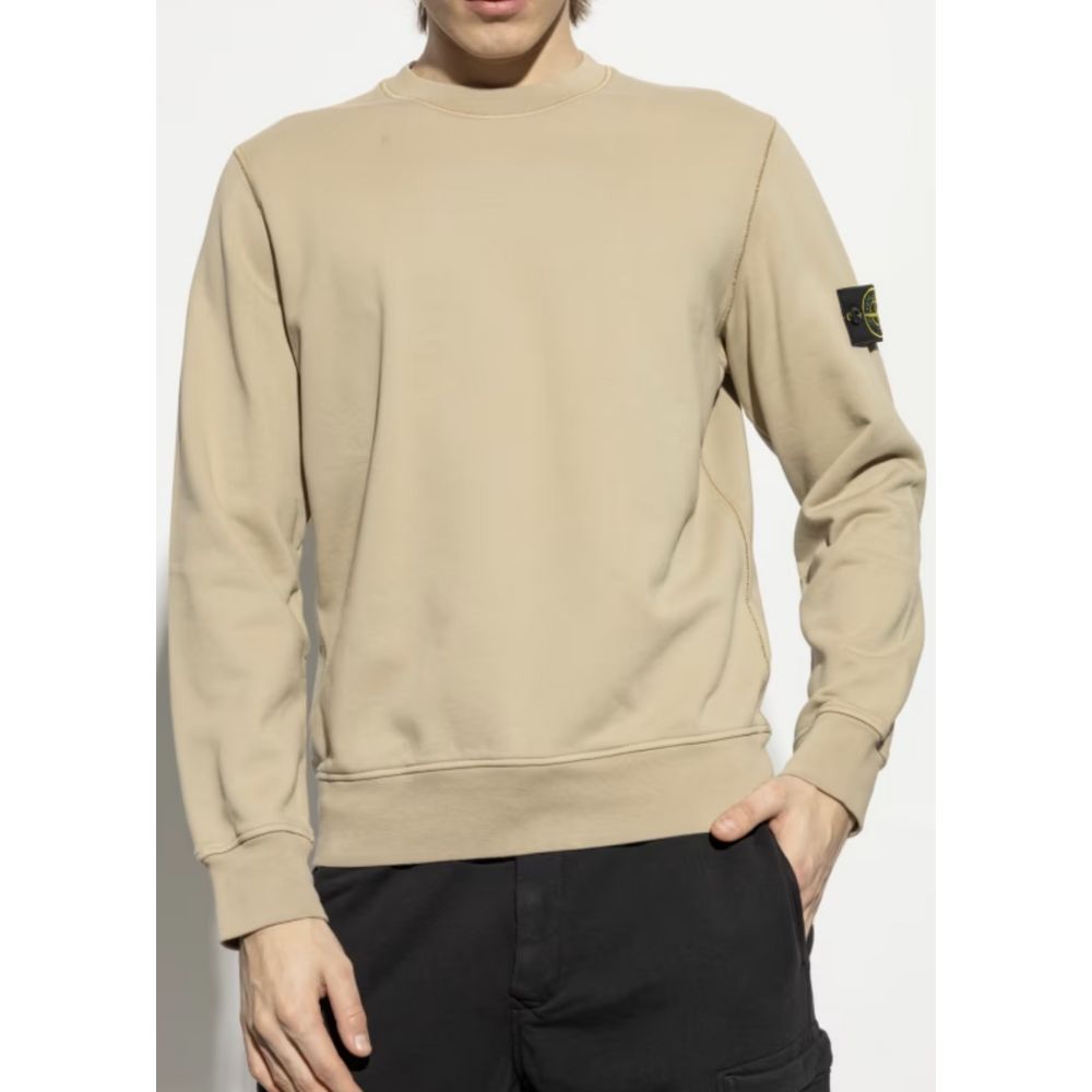 Beige Cotton Sweater