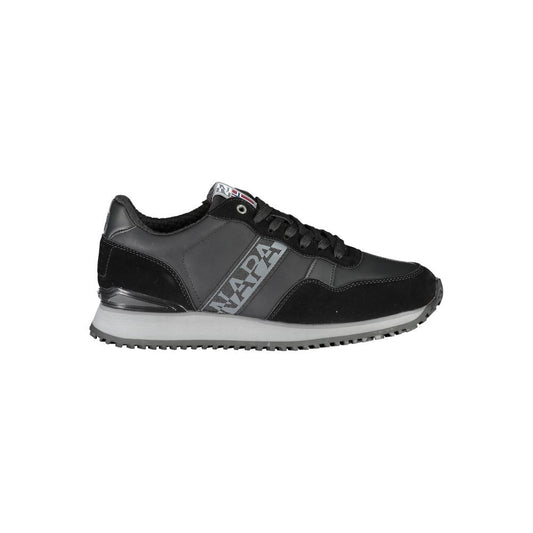 Black Polyester Sneaker