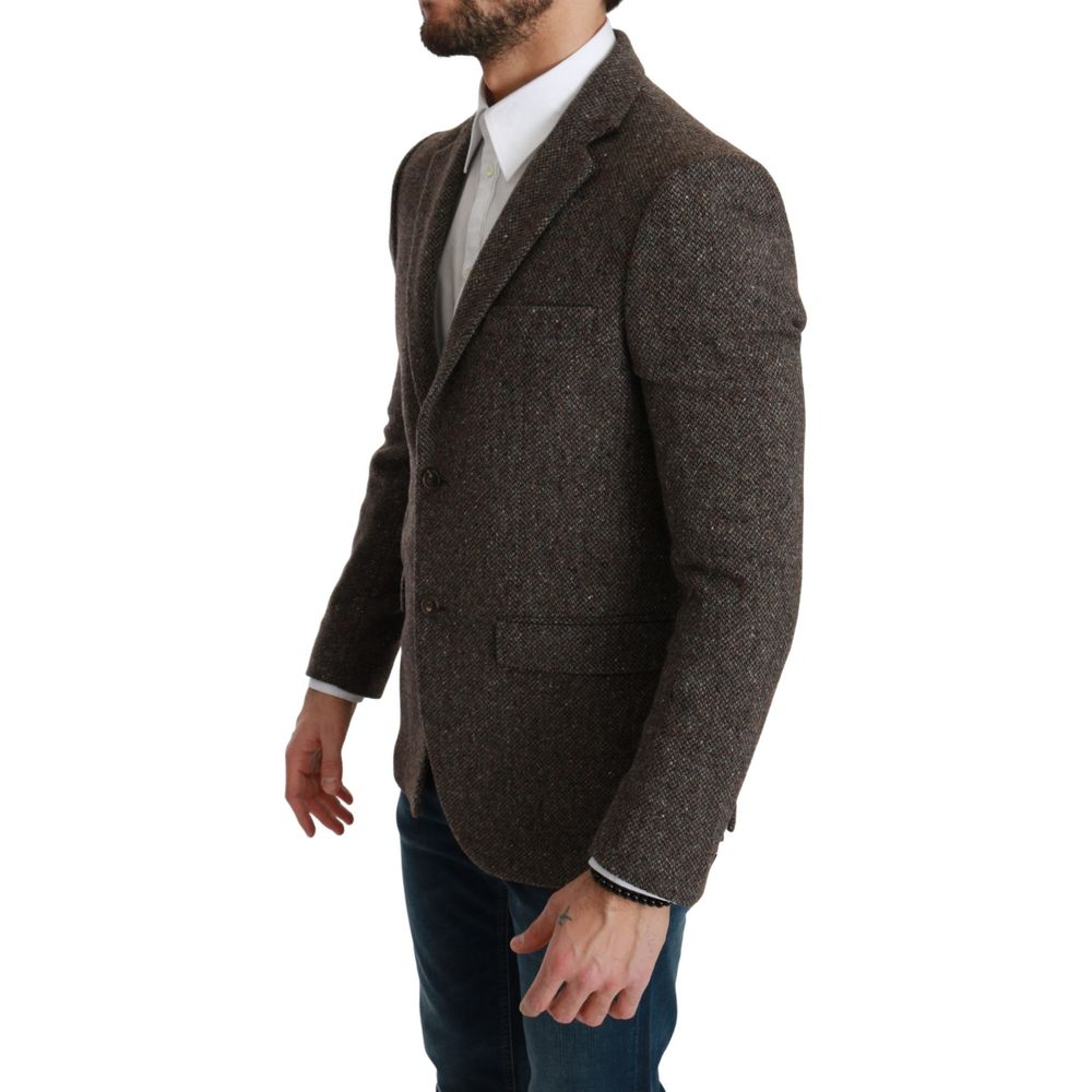 Brown Virgin Wool Suit