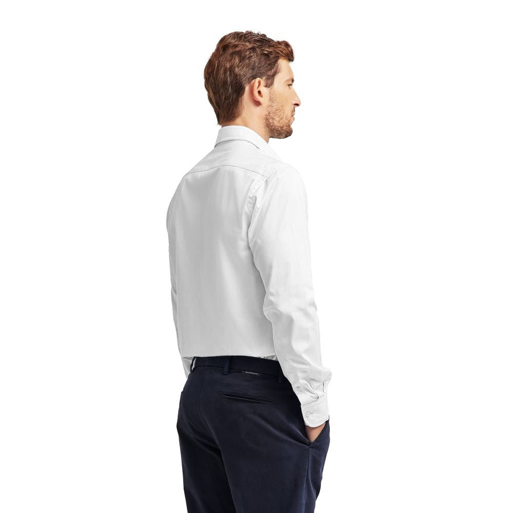 White White Cotton Material Shirt