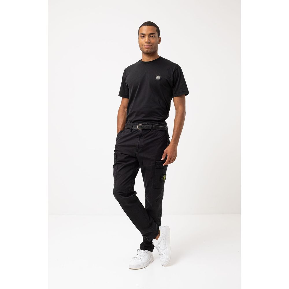 Black Cotton Jeans & Pant