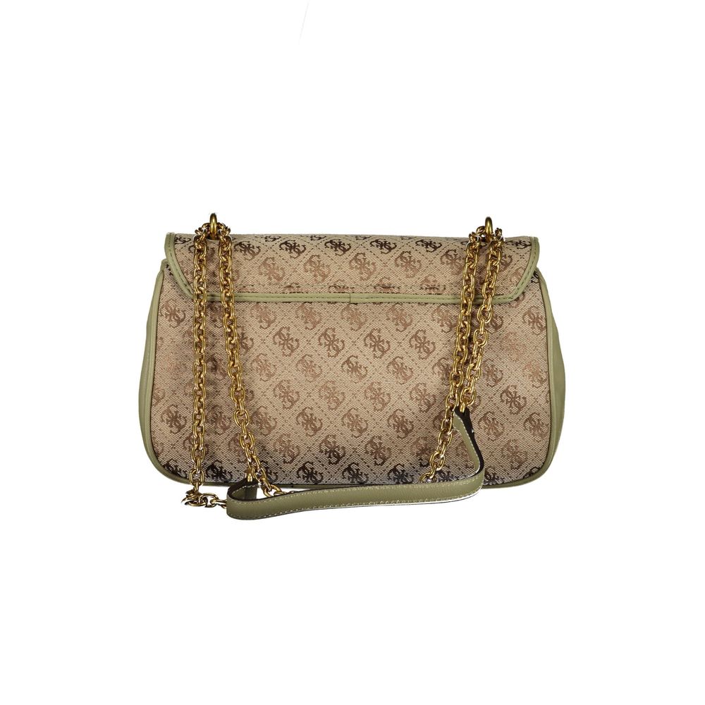 Green Polyester Women Handbag