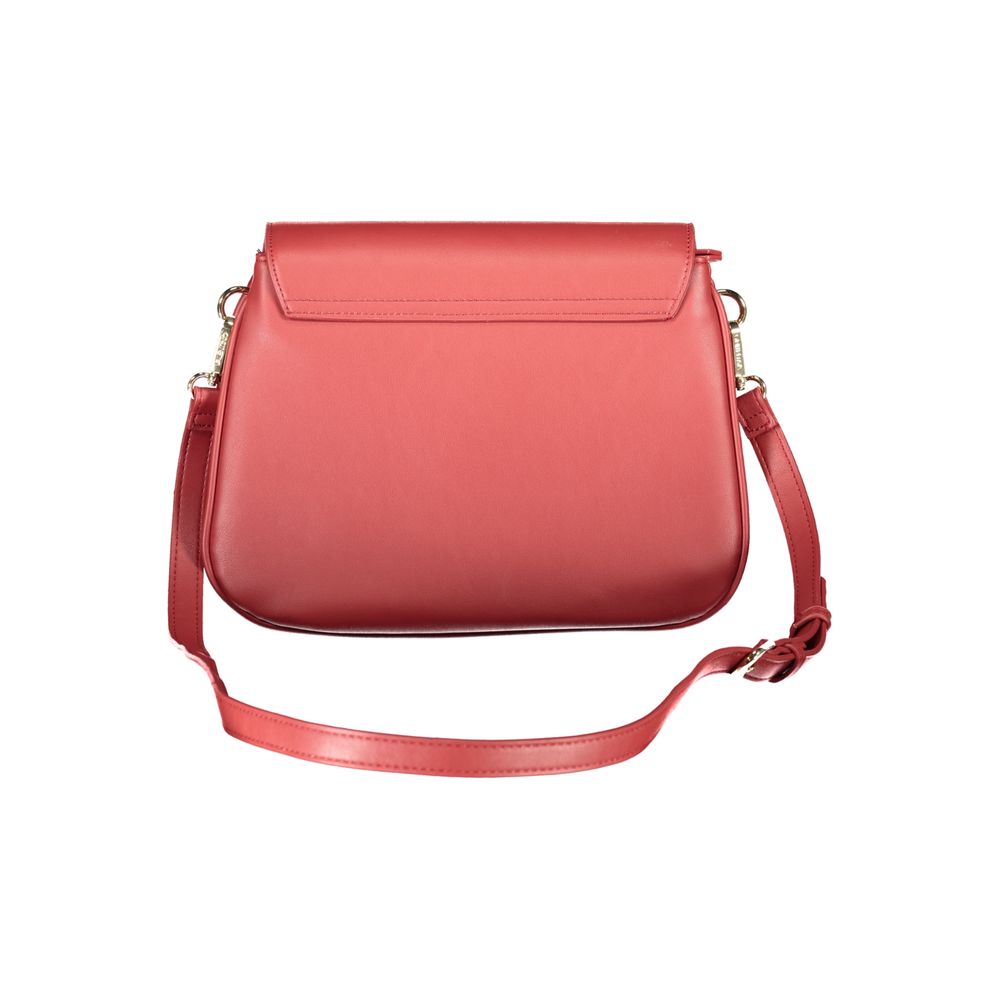 Red Polyethylene Women Handbag