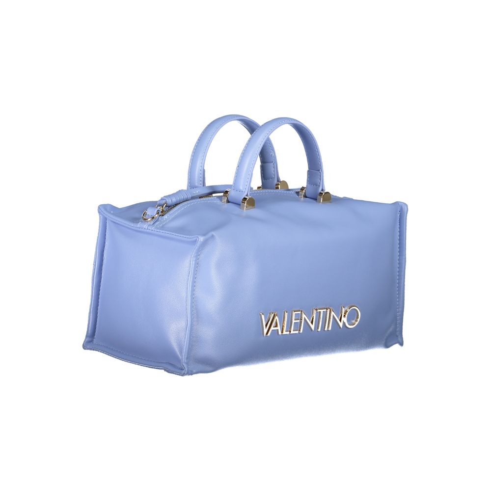 Light Blue Polyethylene Women Handbag