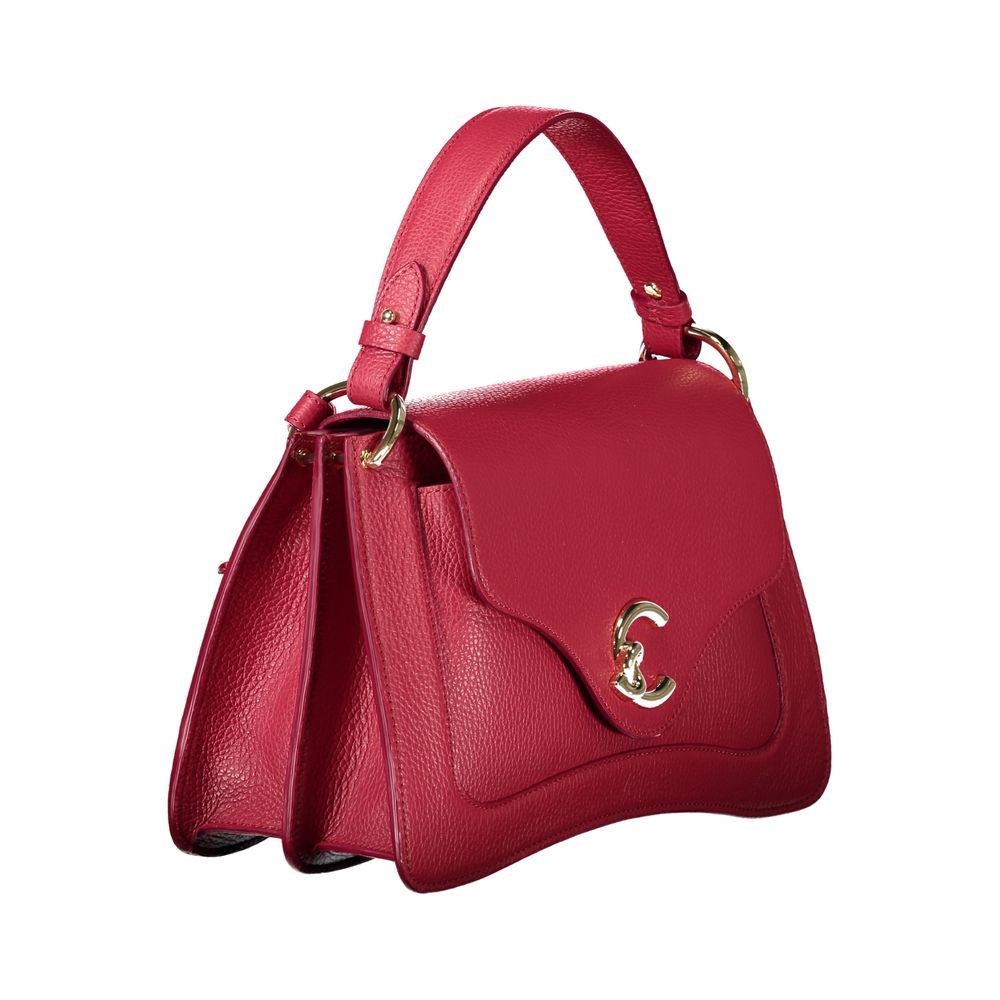 Red Leather Women Handbag