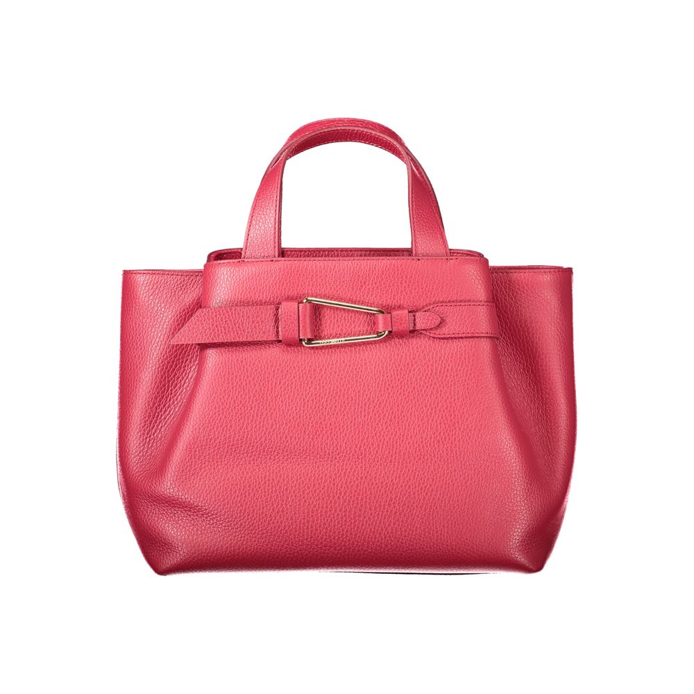 Red Leather Women Handbag