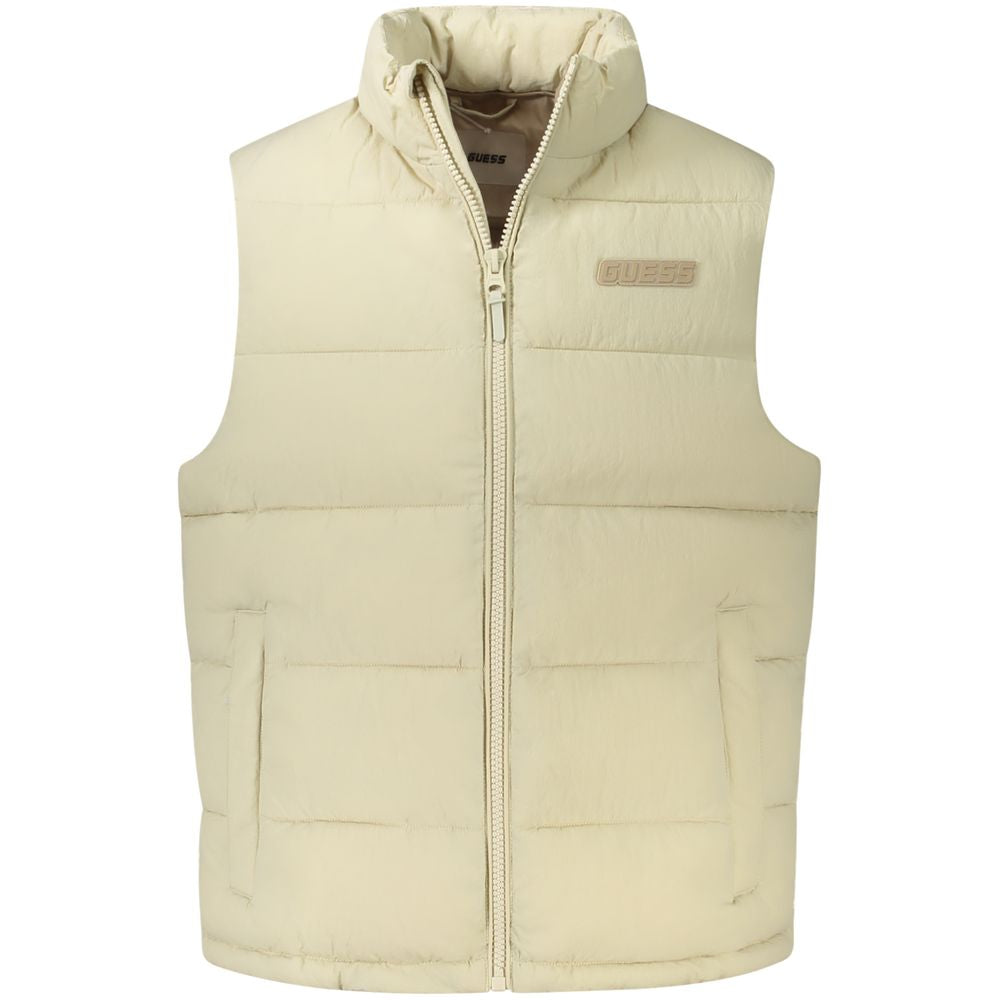 Beige Polyamide Men Jacket