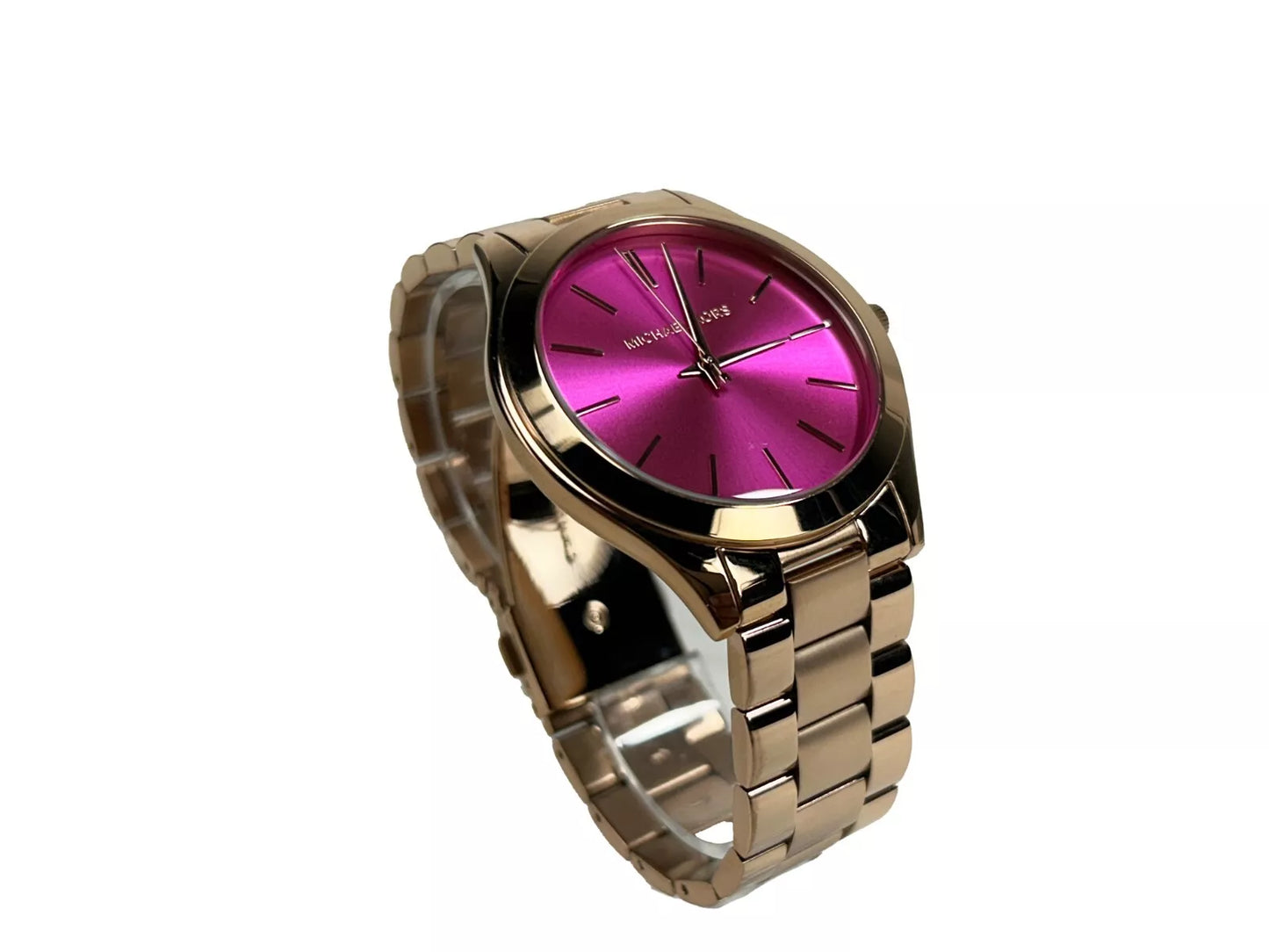 Slim Runway Rose Gold Stainless Steel Watch MK3436