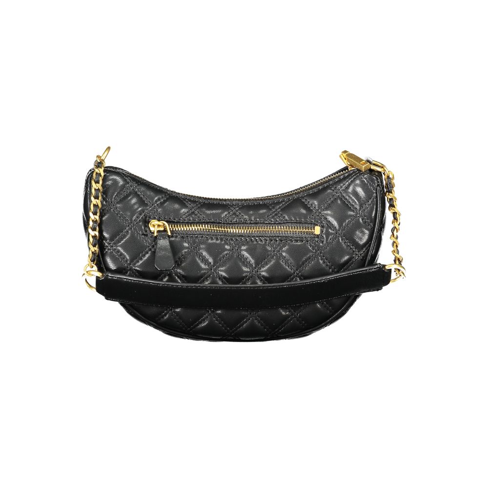 Black Polyethylene Women Handbag