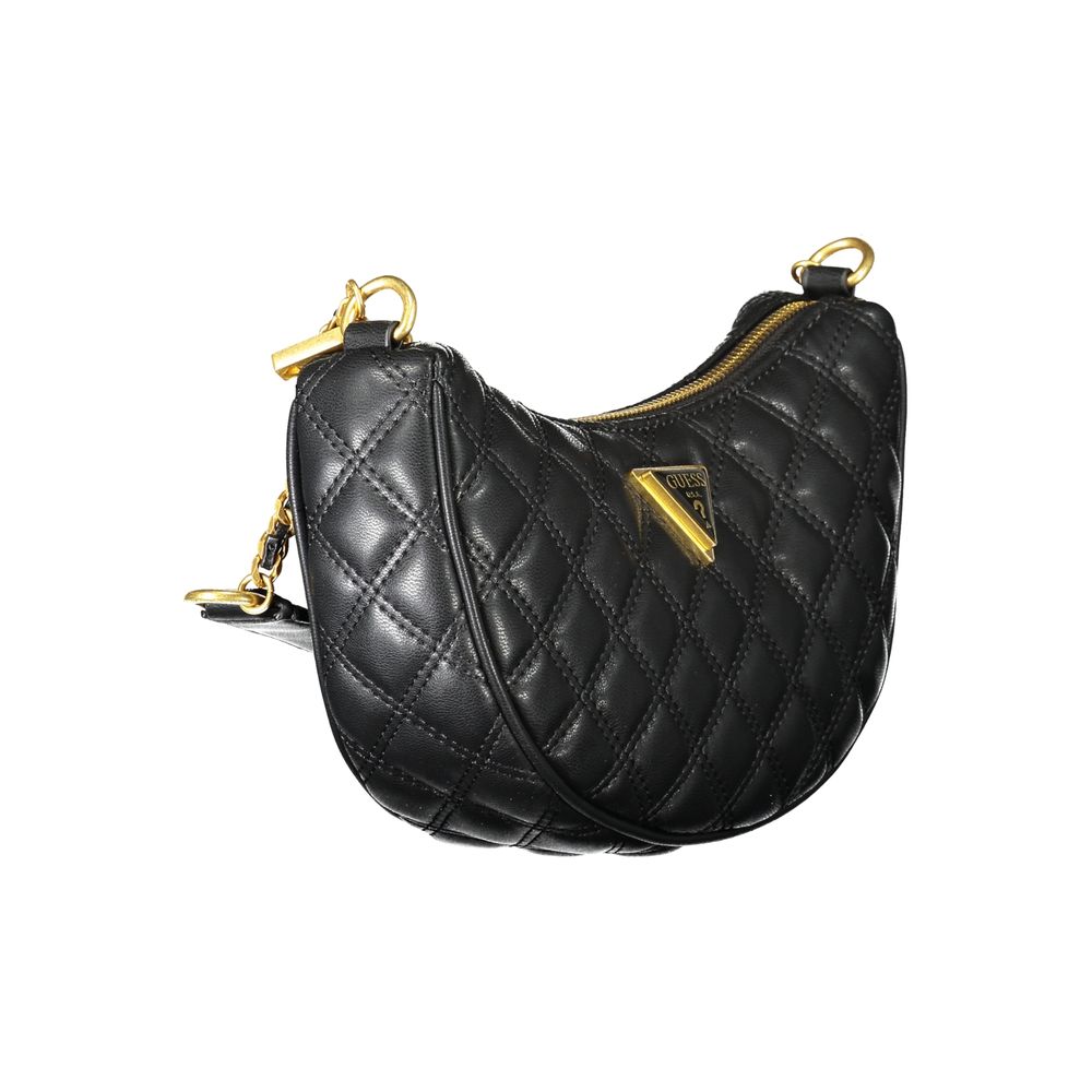 Black Polyethylene Women Handbag