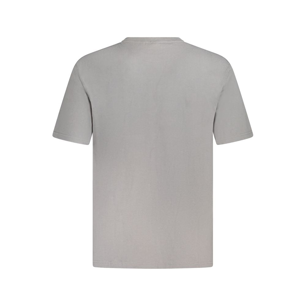 Gray Cotton Men T-Shirt