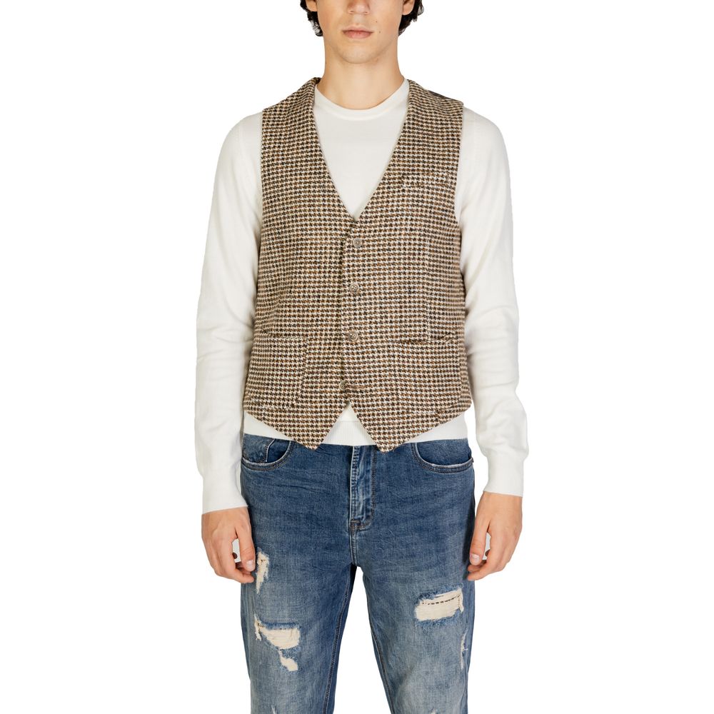 Beige Wool Vest