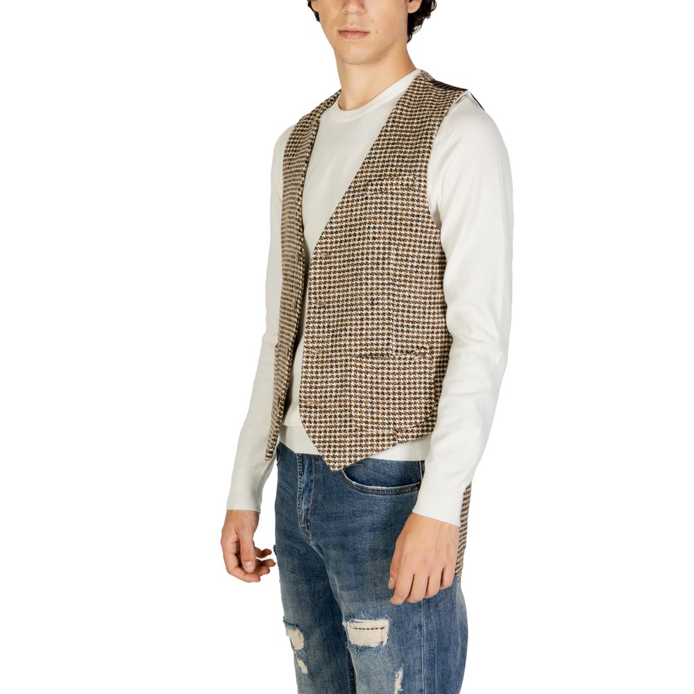 Beige Wool Vest