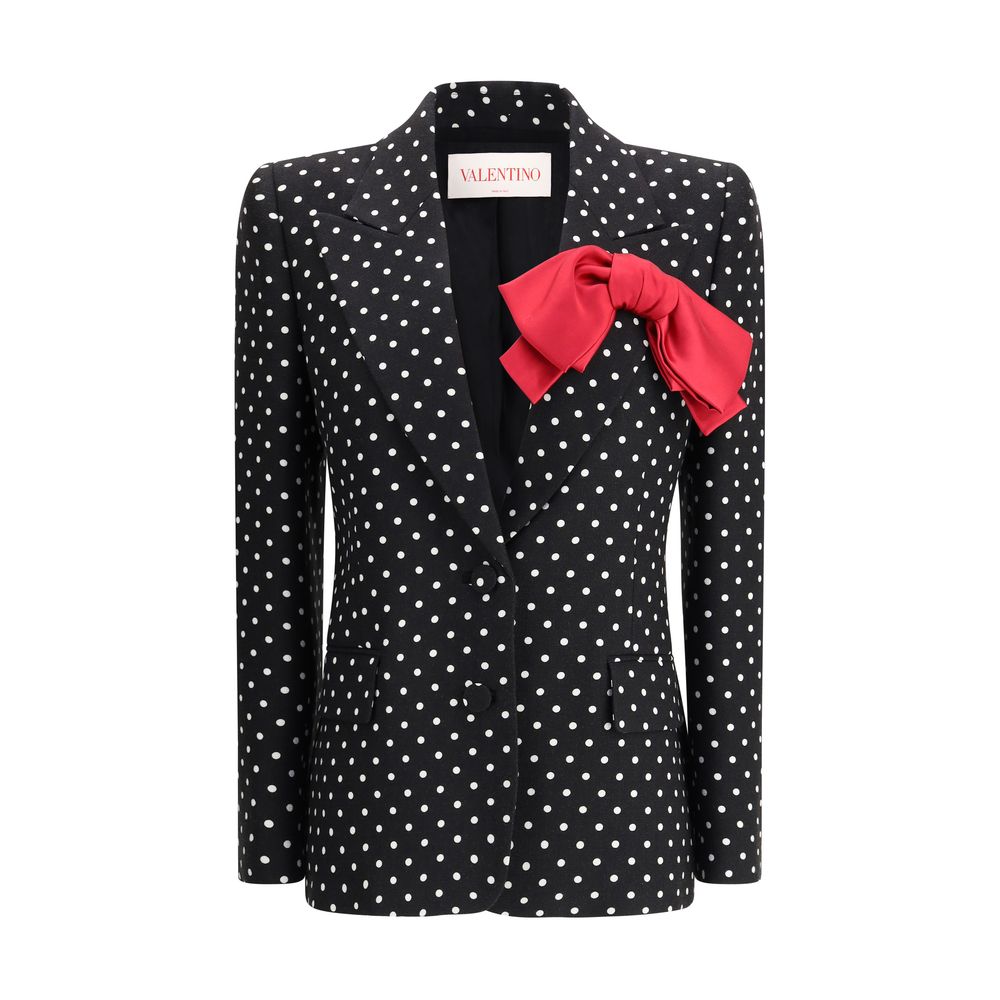 Polka dot single-breasted Blazer