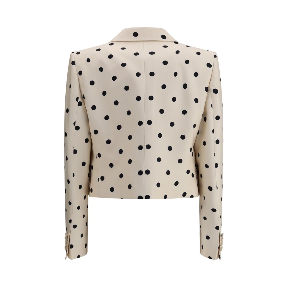 Polka dot shantung Blazer