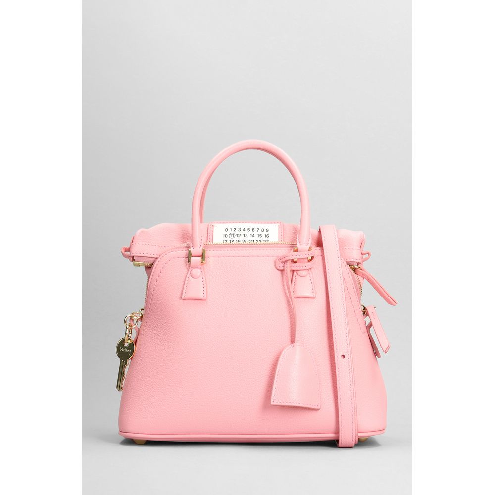 Pink Leather Crossbody Bag