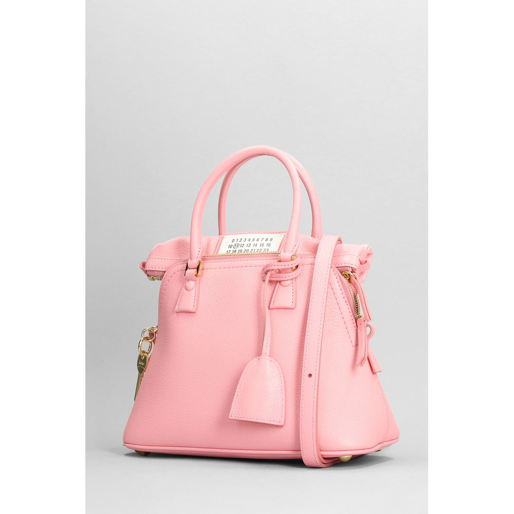 Pink Leather Crossbody Bag