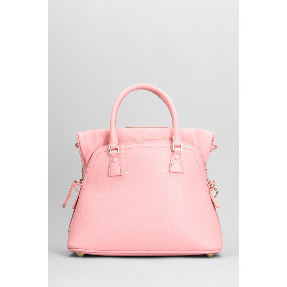 Pink Leather Crossbody Bag