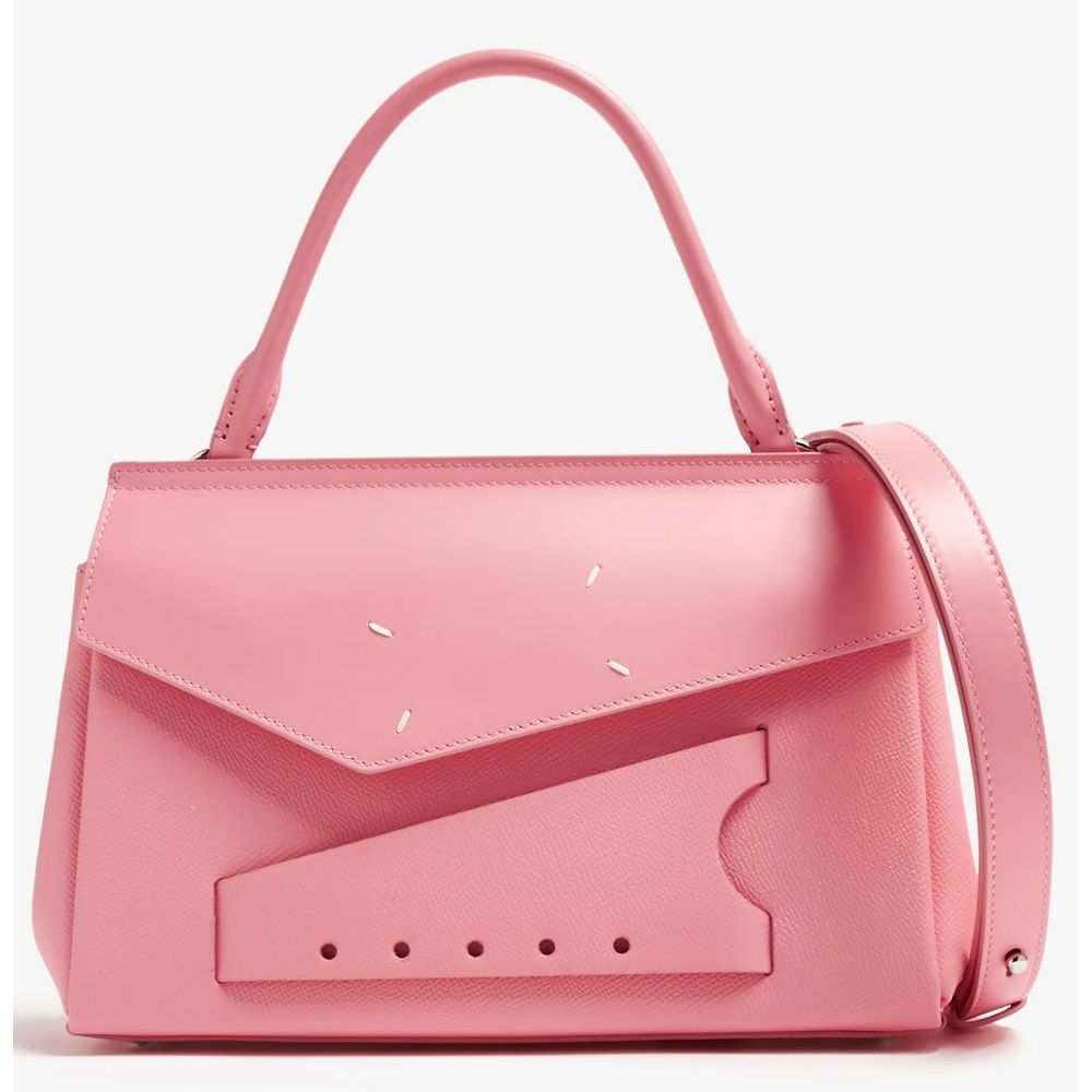 Pink Leather Crossbody Bag